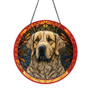 Labrador Yellow Suncatcher with Chain