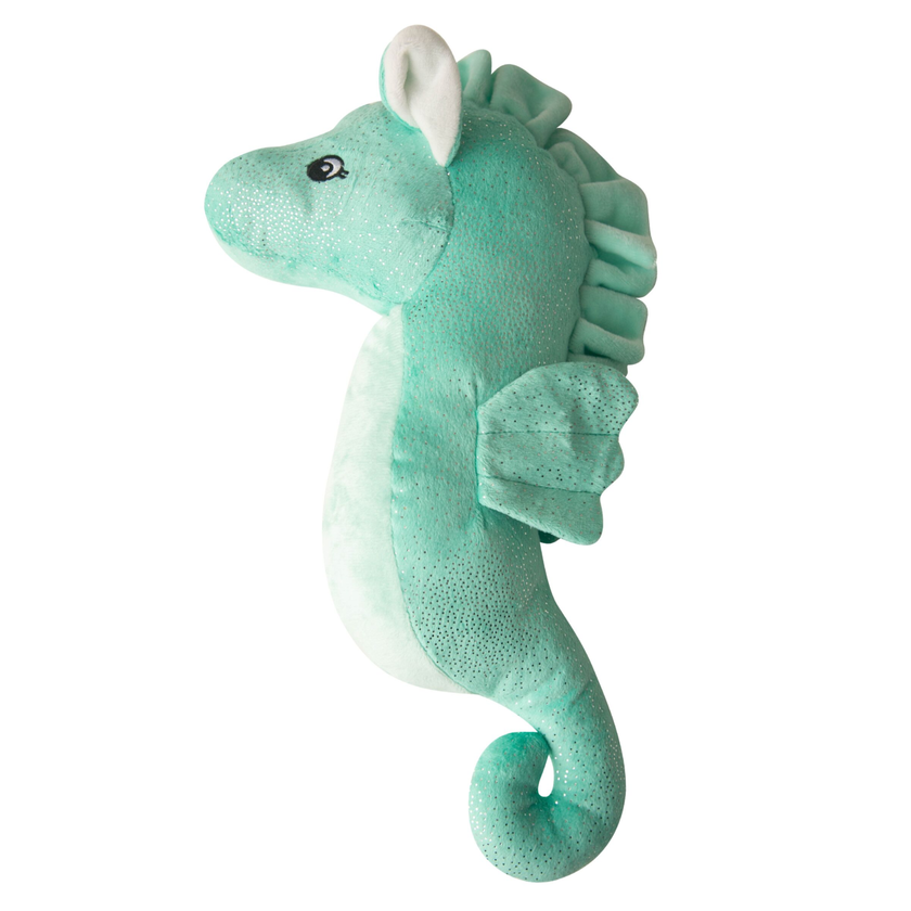 Sandy the Sea Horse Dog Toy - Teal - 17