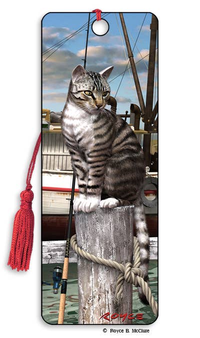 Wharf Cat 3D Royce Bookmark