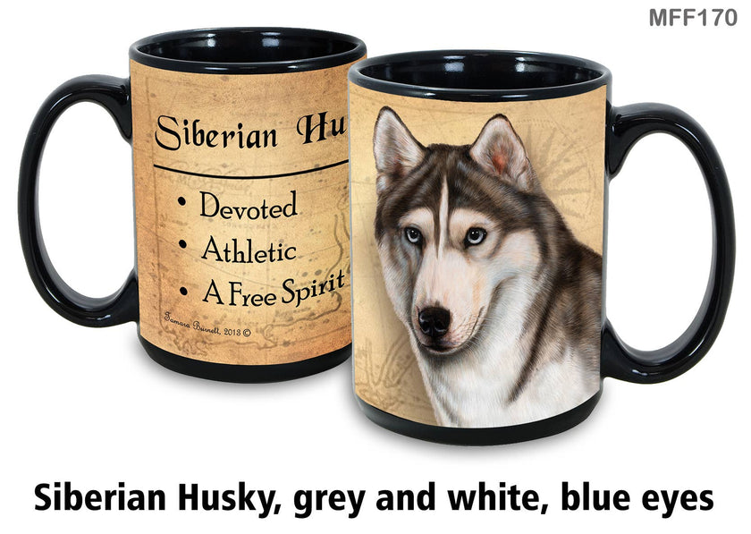Husky Grey/White Mug Coffee Cup