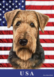 Airedale -  All-American II Garden Flag