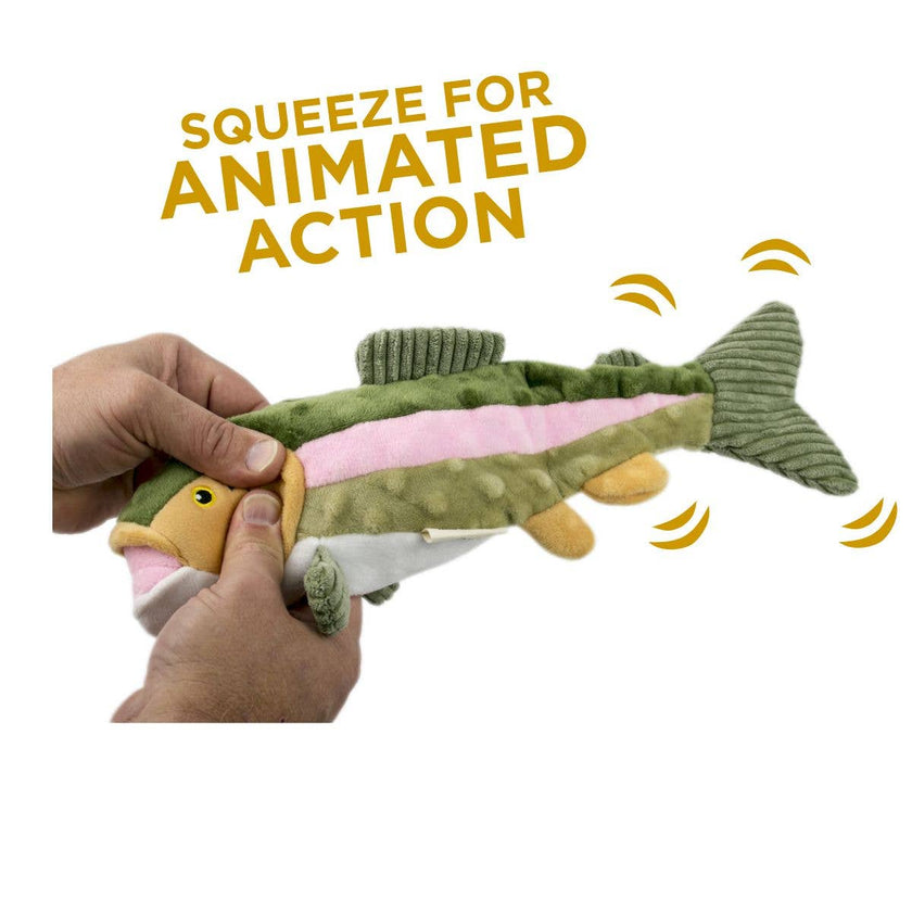 Dog Toy Trout Animated Plush Trout Toy