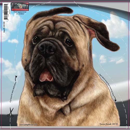 Mastiff - Dogs On The Move Window Decal