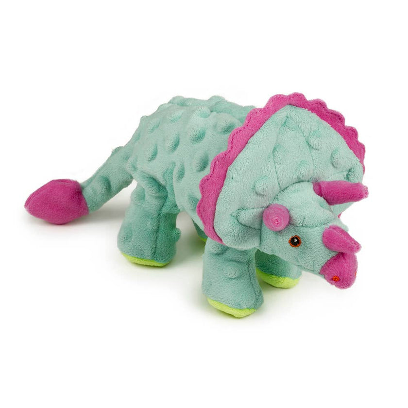 goDog Dino Triceratops w/Chew Guard Teal SM