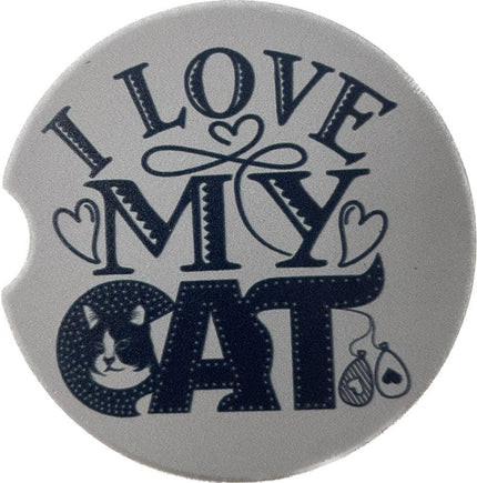 I love my cat Car Coaster