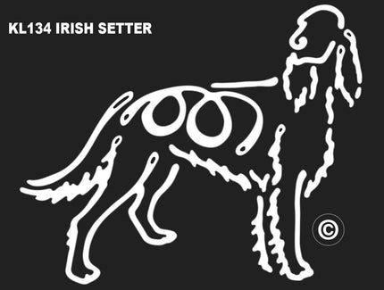 Irish Setter K-line Window Tattoo