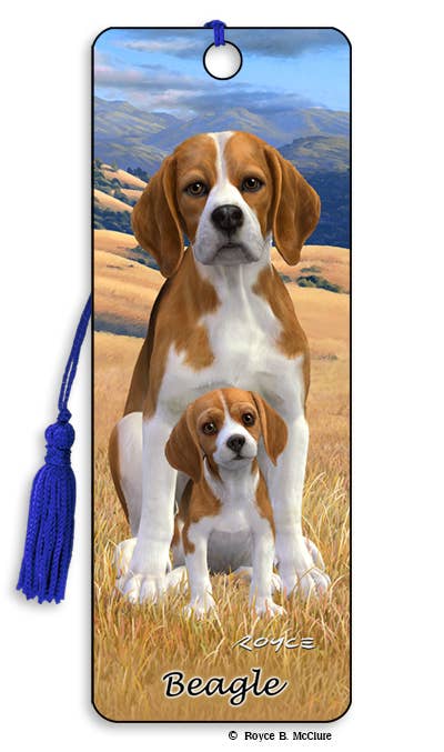 Beagle 3D Dog Bookmark