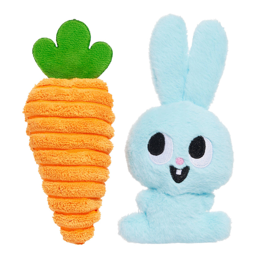 BARK Harriet & Carrot Plush Dog Toy 2PC XS/S