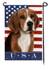 This Beagle USA American Garden Flag is a testament to the beauty of your favorite breed and the American Flag