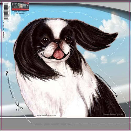 Japanese Chin - Dogs On The Move Window Decal