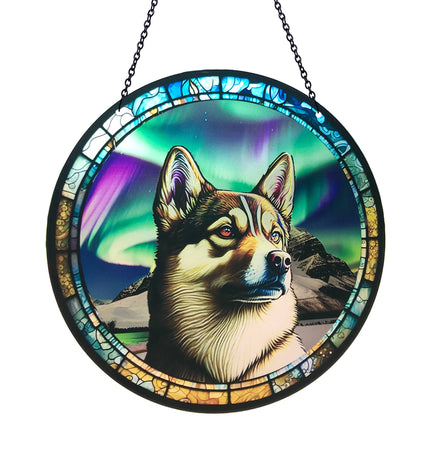 Akita Suncatcher with Chain