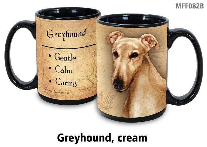 Greyhound Cream Mug Coffee Cup