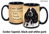 Cocker Spaniel Black/White Parti Mug Coffee Cup