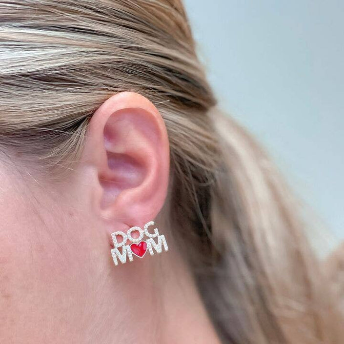 Pearl 'Dog Mom' Earrings