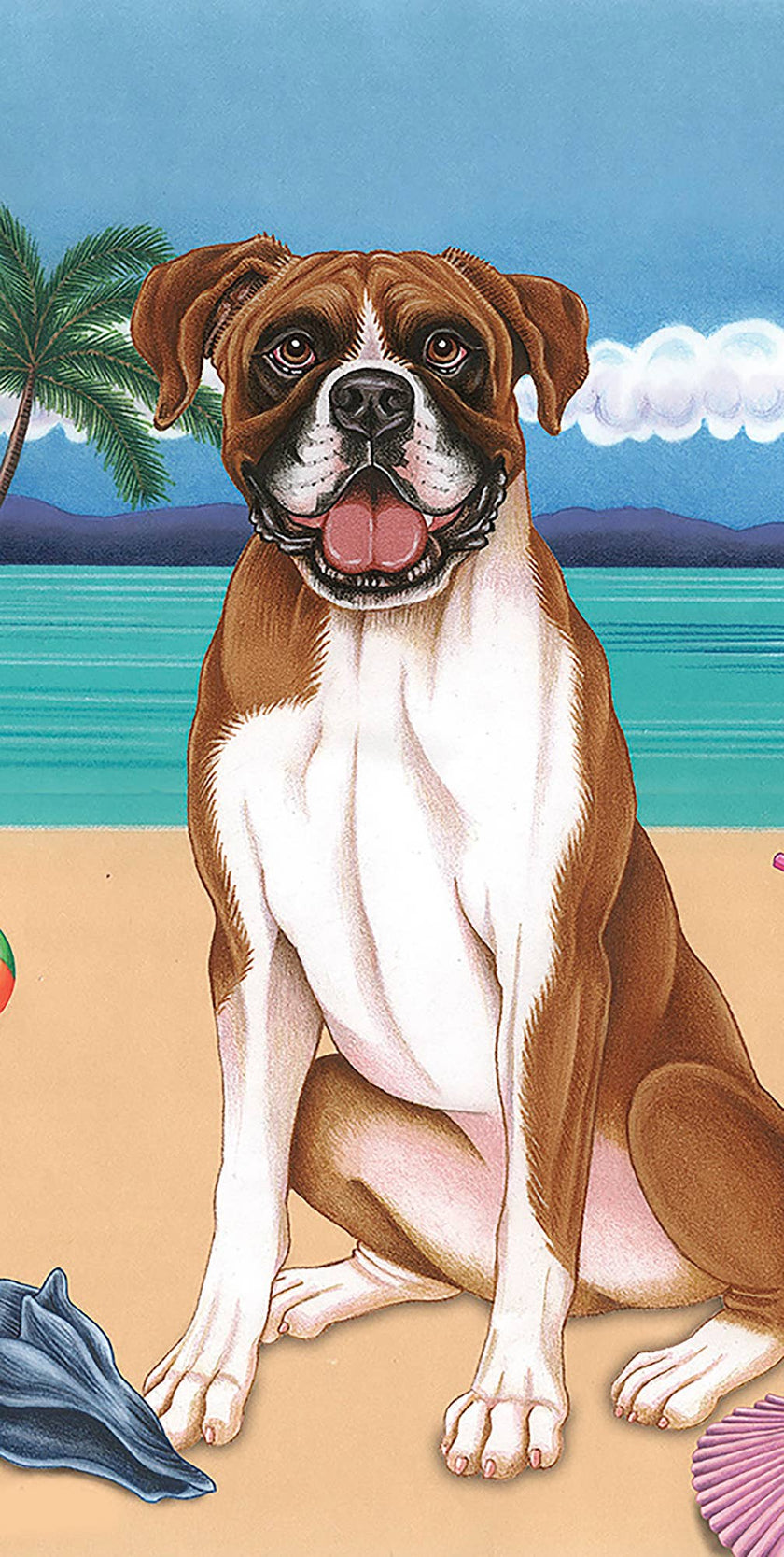 Boxer Uncropped Bath Beach Towel
