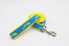 Yellow & Blue Fishbones Side Release Buckle Clip Dog Collar