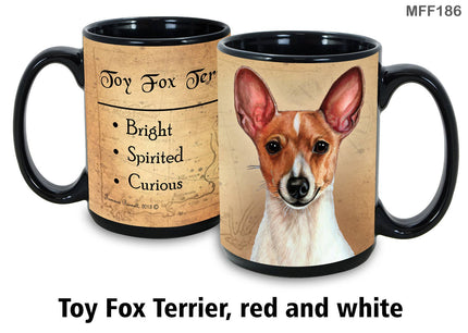 Fox Terrier Toy Red & White Coffee Mug Cup