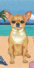 Chihuahua Bath Beach Towel