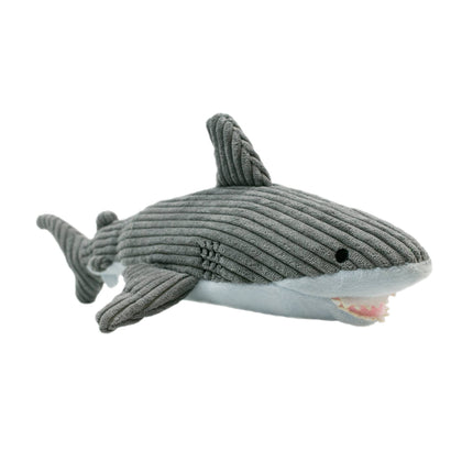 Tall Tails Crunch Plush Shark Dog Toy - 14
