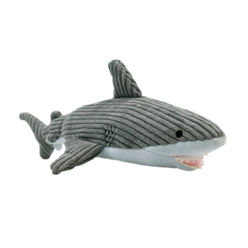 Tall Tails Crunch Plush Shark Dog Toy - 14
