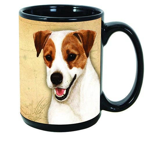 Jack Russell Smooth Brown/White Mug Coffee Cup