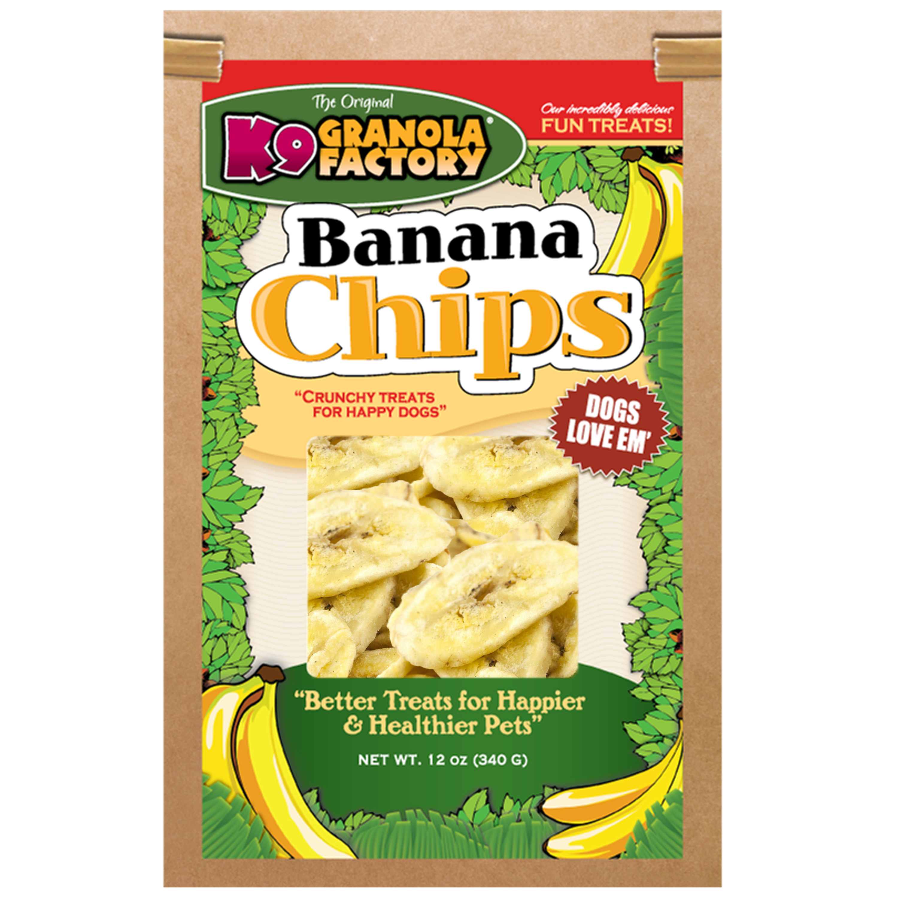 Chip Collection, Banana Chips For Dogs, 12oz