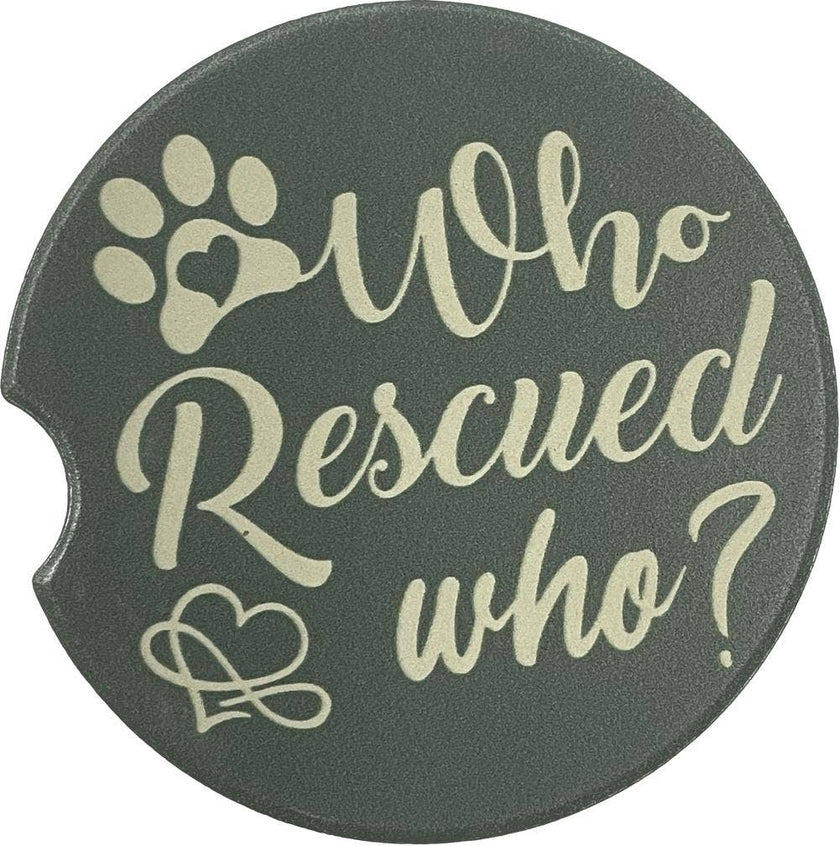 Who Rescued Who Car Coaster